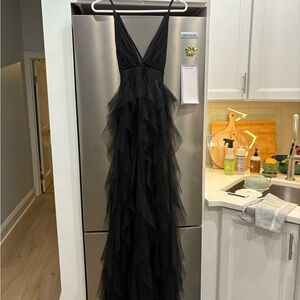 Elegant Black Wedding Dress
